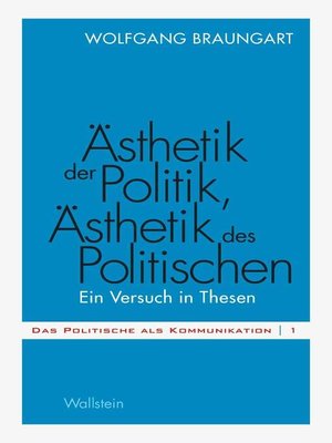cover image of Ästhetik der Politik, Ästhetik des Politischen